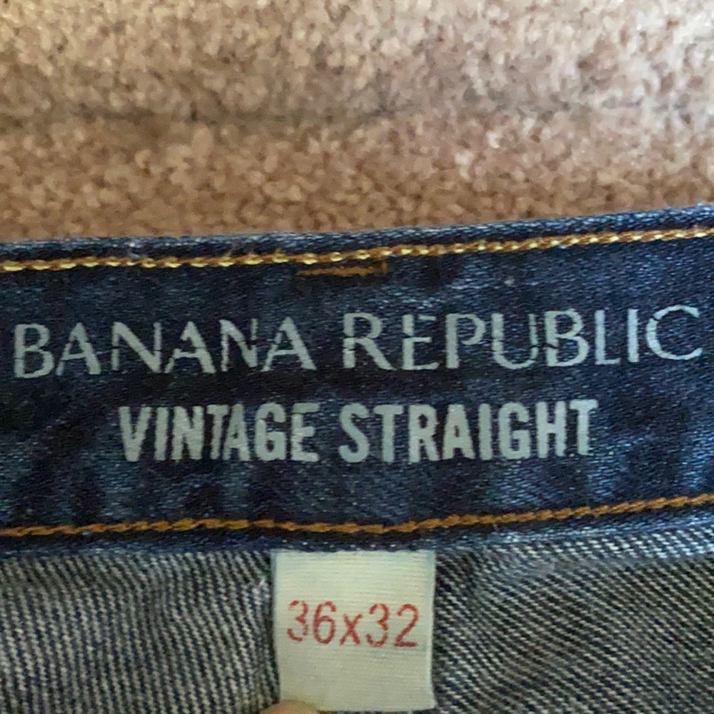 Banana Republic vintage straight leg men’s jeans size 36 x 32